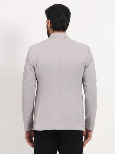 Men’s Grey Stretchable Casual Blazer – Modern Everyday Style