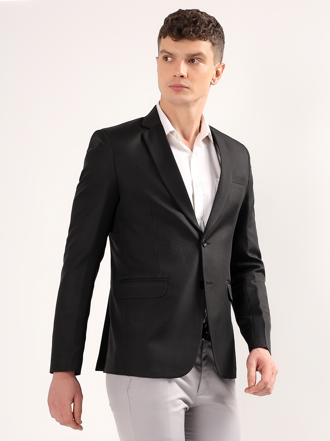 Men's Slim Fit Black Formal, Business & Casual Wear Blazer
