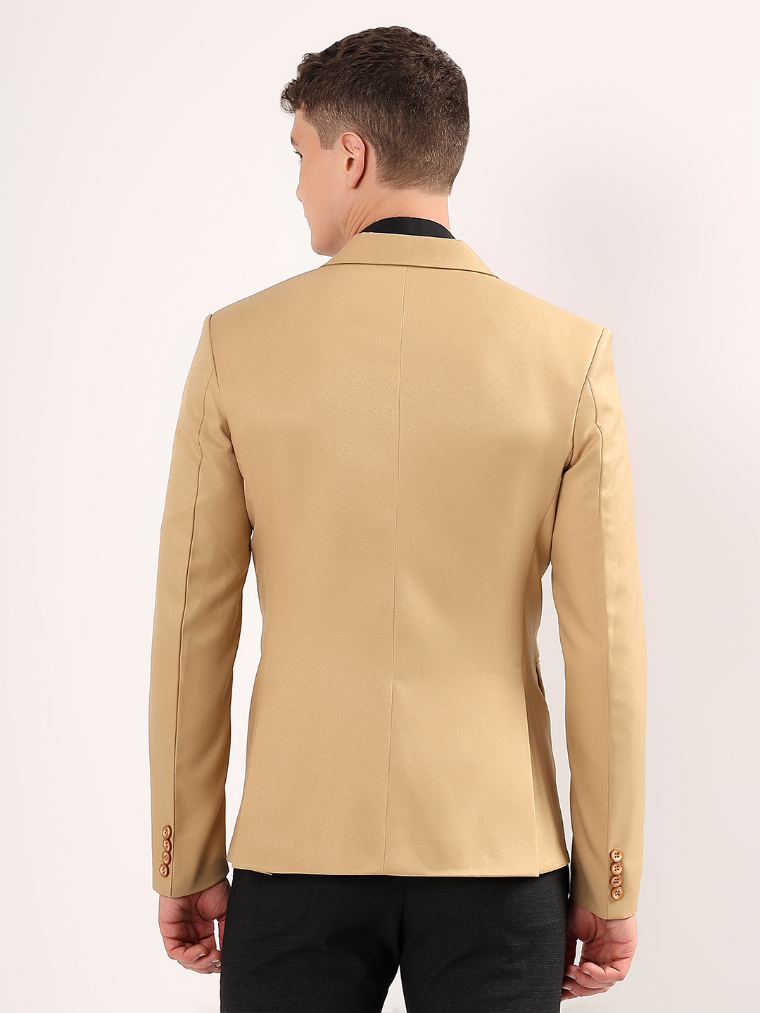 Men's Slim Fit Beige Formal, Business & Casual Wear Blazer
