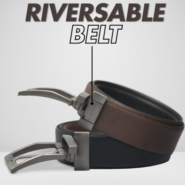 original italian Leather belt for men brown & black