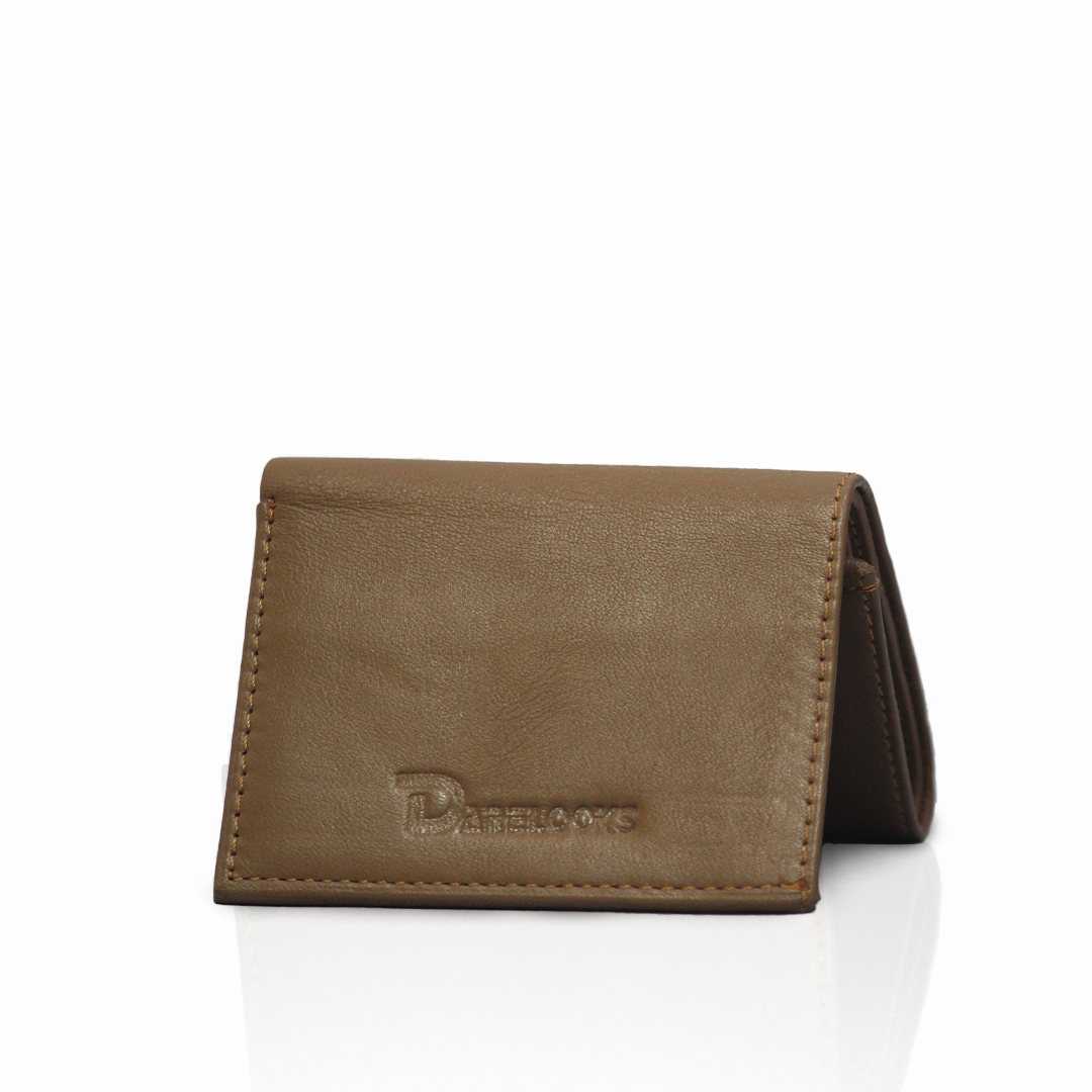 darelooks brown leather card holder. Featuring 9 compartments for men's