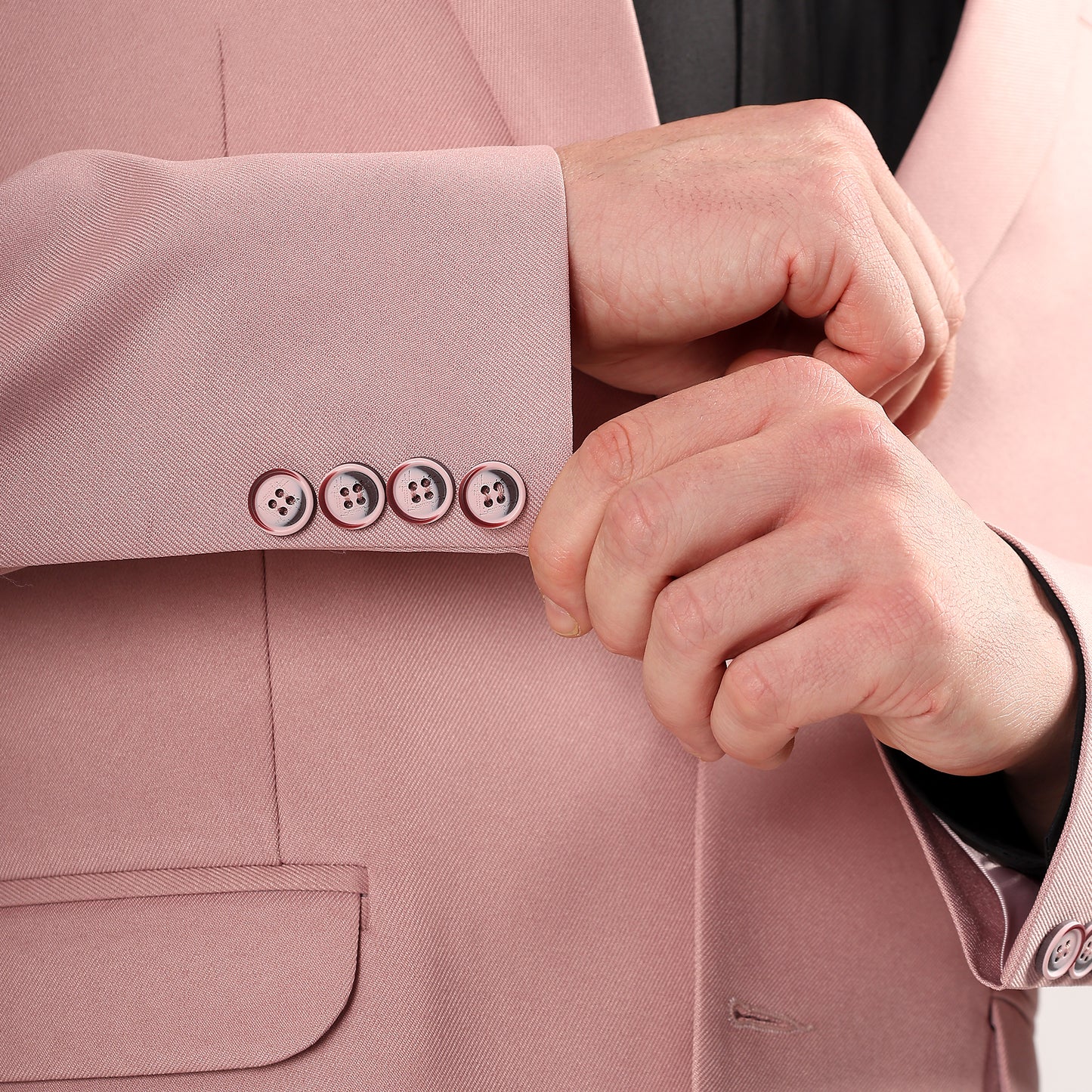 Folded Darelooks pastel pink blazer elegant cut and pastel tone for smart casual dressing