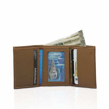 darelooks Organize your essentials with this stylish brown leather card holder. Featuring 9 compartments for cards, IDs, and cash, it's a compact must-have for everyday carry."