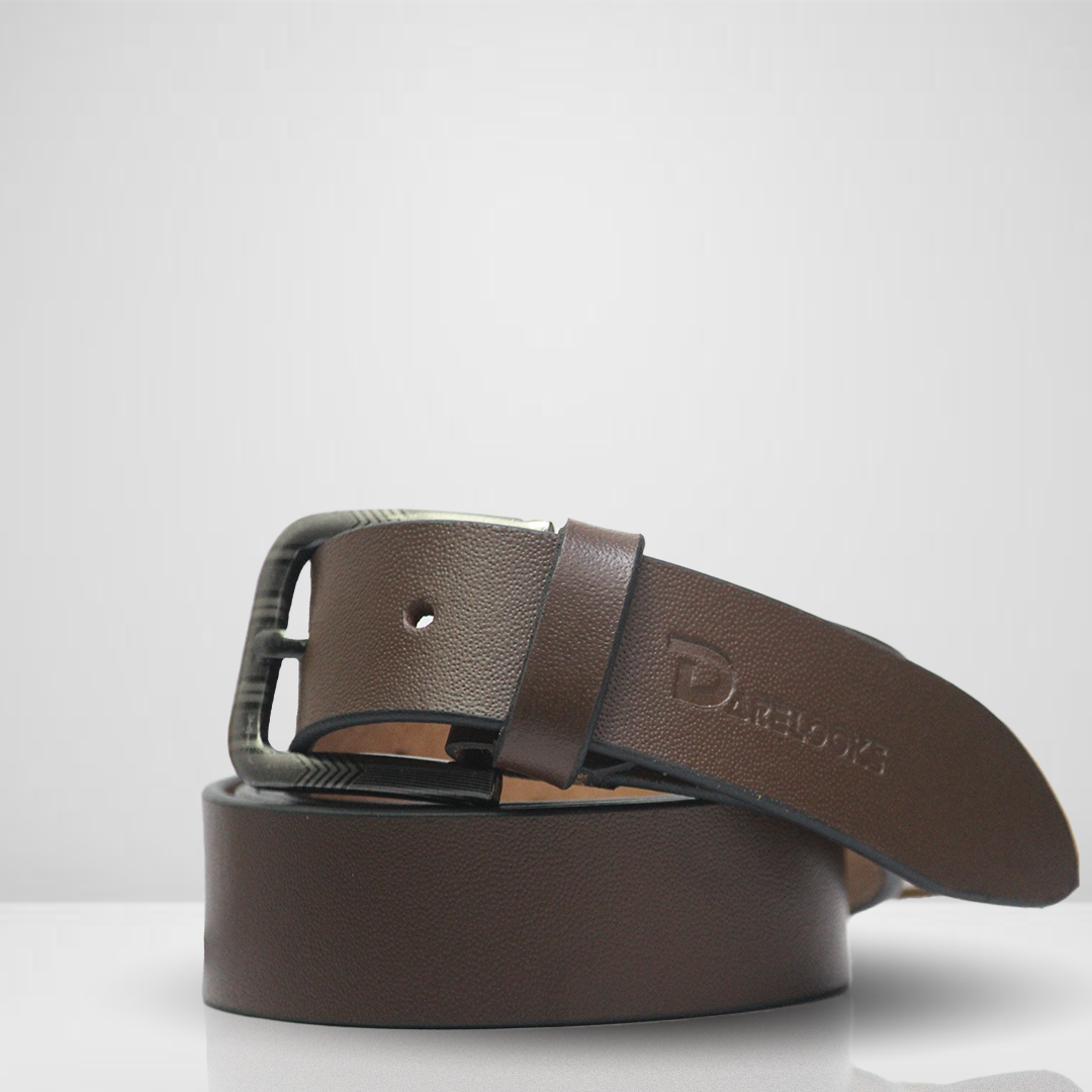 Genuine Leather Belt for Men Brown & Versatile