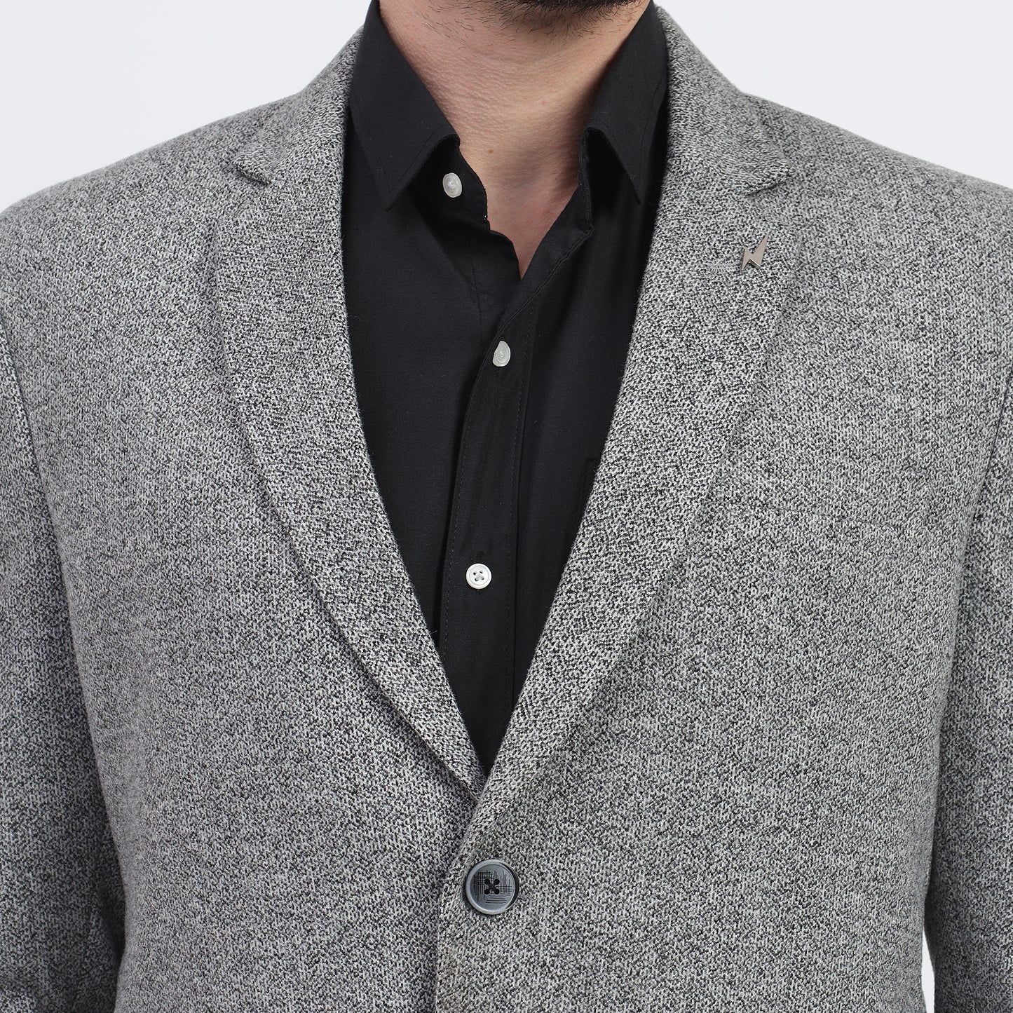 Stylish gray tweed blazer by DareLooks perfect for all occasions