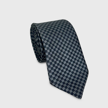 Men’s Gray Cotton Tie Elegant & Formal by DareLooks