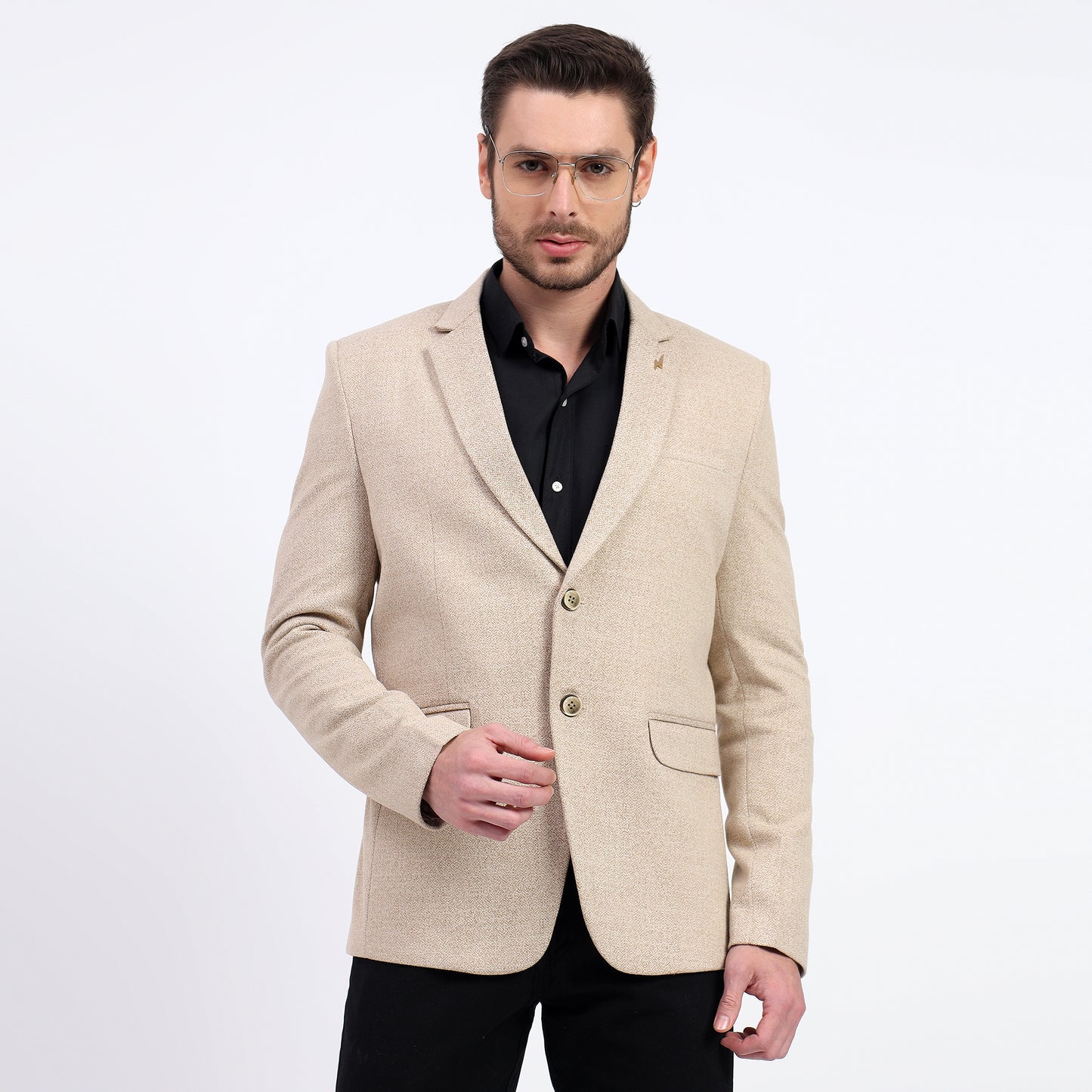 Darelooks men's light brown tweed blazer stylish and versatile
