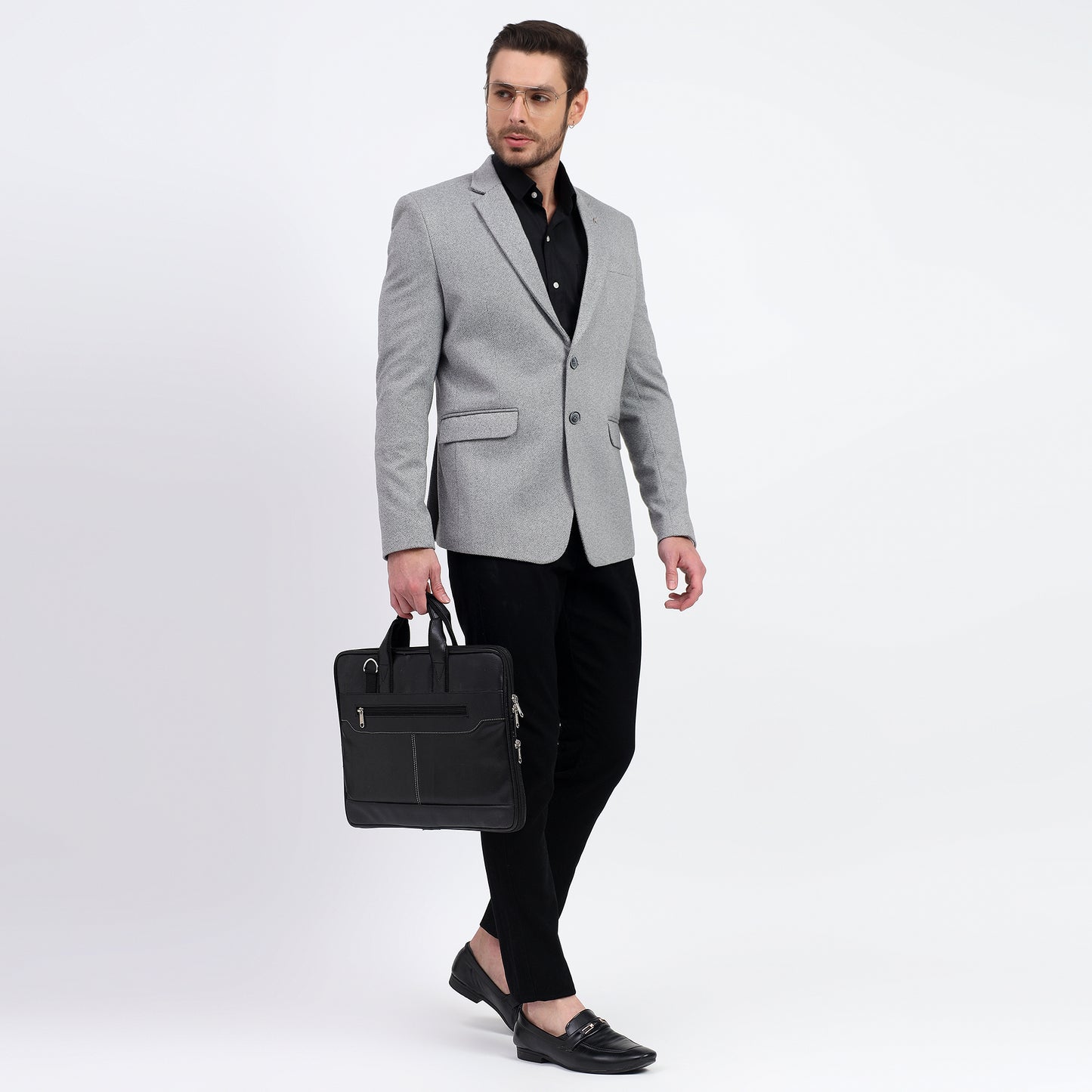 DareLooks men's light gray tweed blazer stylish and premium