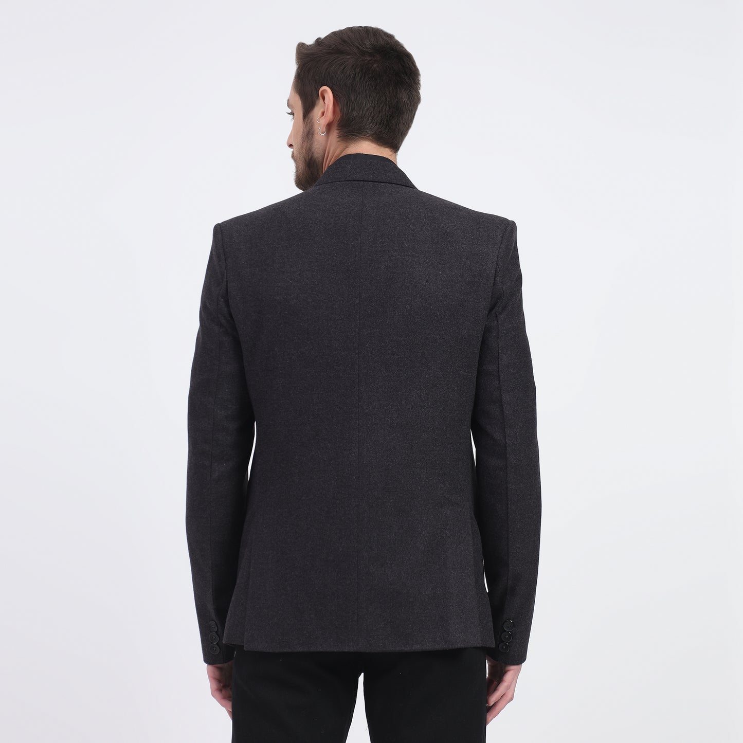 DareLooks shadow grey woolen blazer, perfect for all occasions