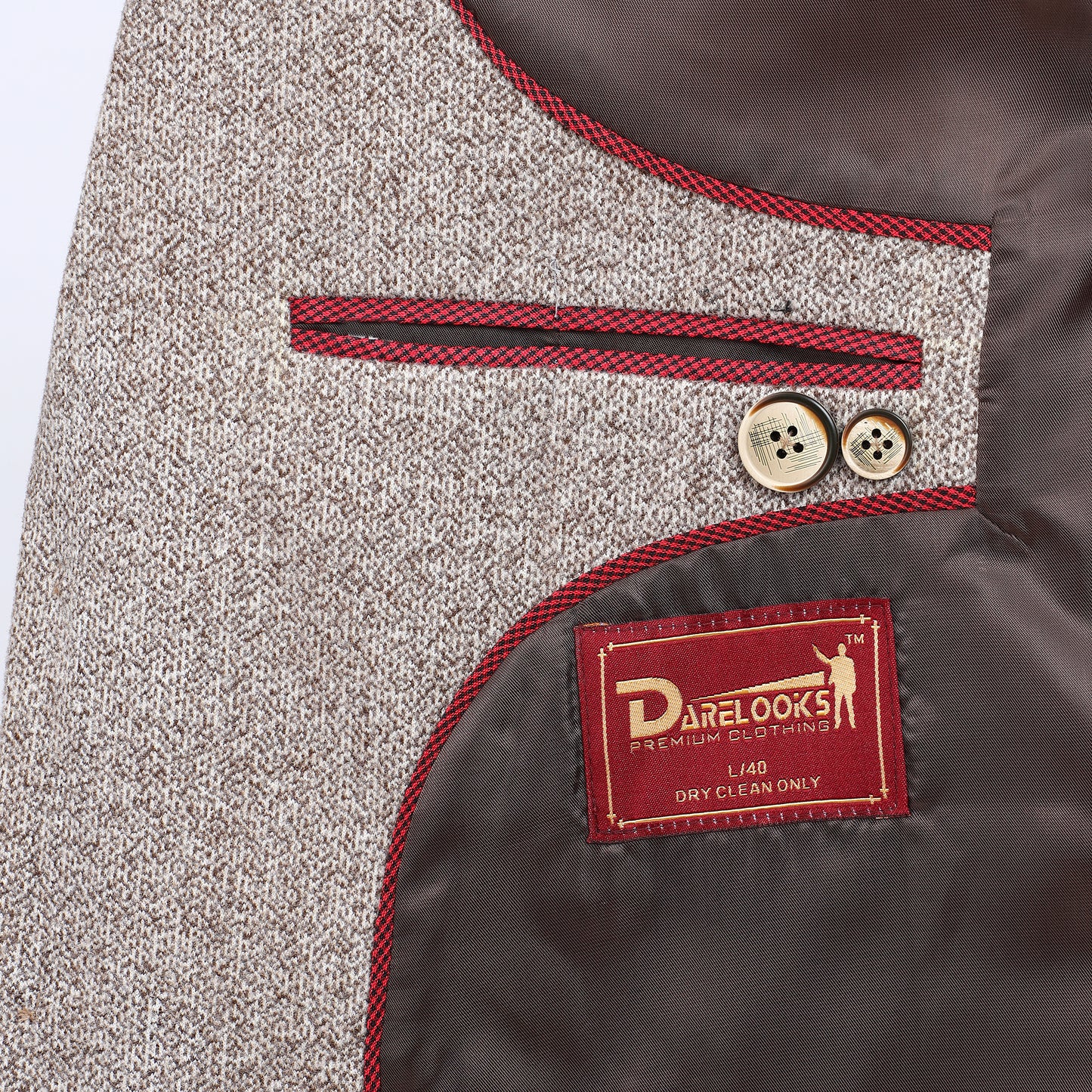 DareLooks brown tweed blazer the perfect blend of tradition and trend