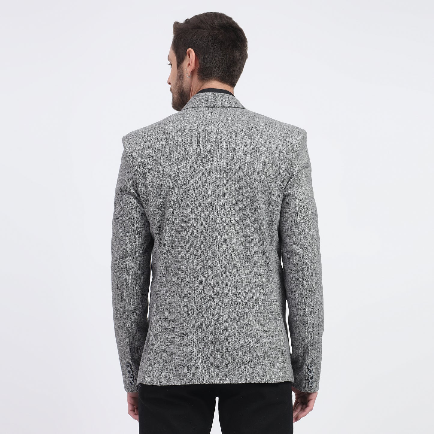 DareLooks stylish gray tweed blazer perfect for all occasions