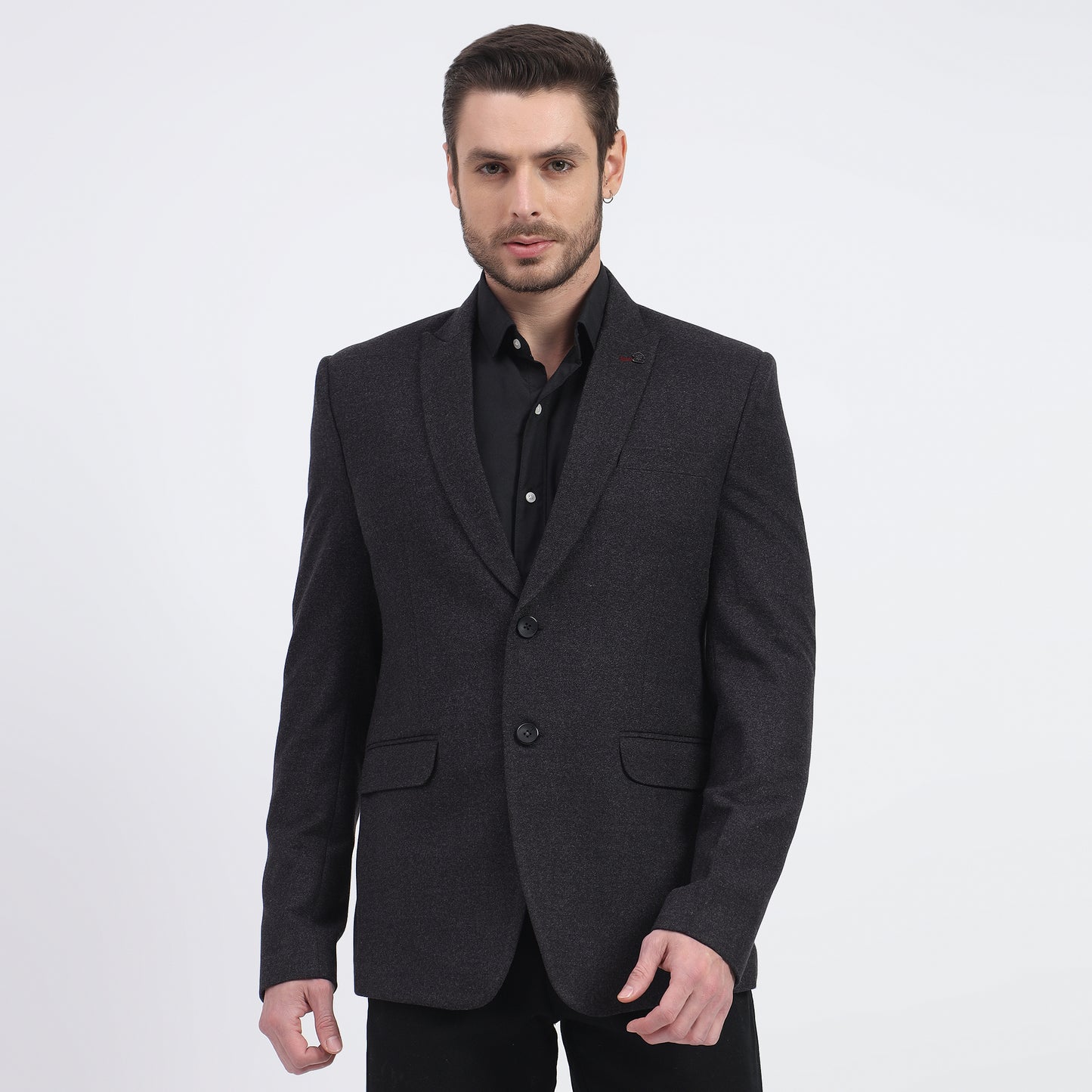 DareLooks shadow grey woolen blazer, stylish and versatile