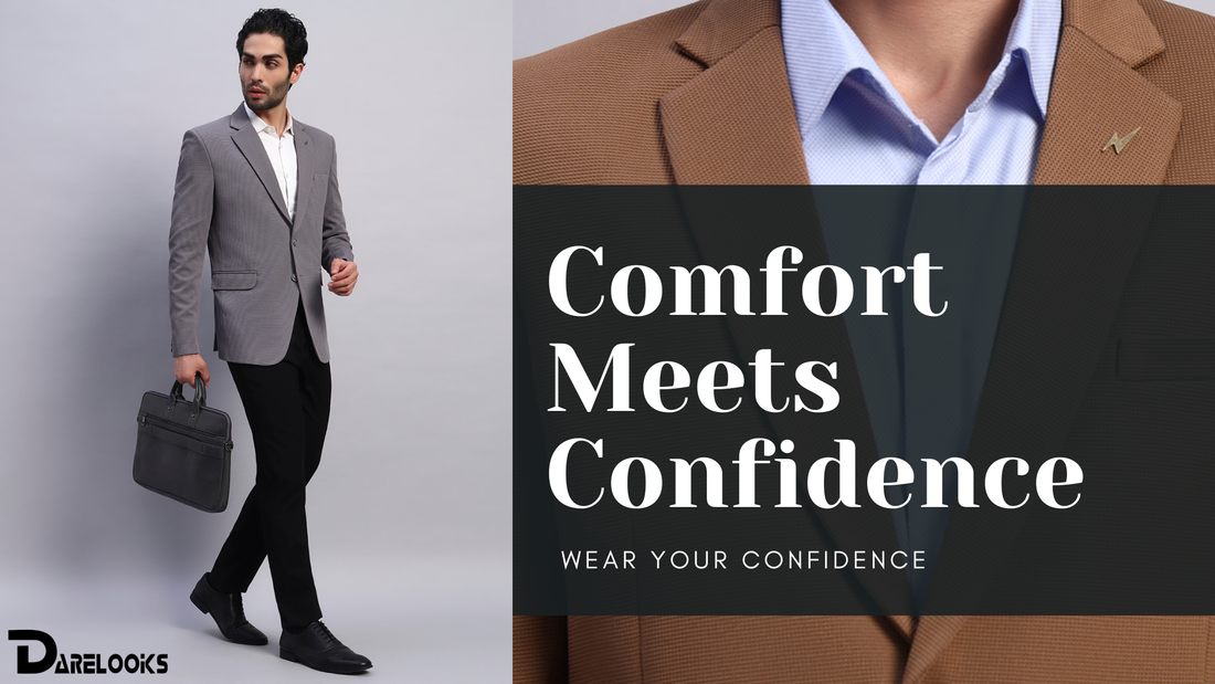 Darelooks Popcorn Stretchable Fabric Blazer | Best Men’s Blazer for Office & Party Wear 2025