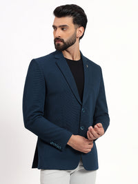 Men’s Peacock Green Stretchable Casual Blazer – Bold Modern Style