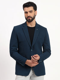 Men’s Peacock Green Stretchable Casual Blazer – Bold Modern Style