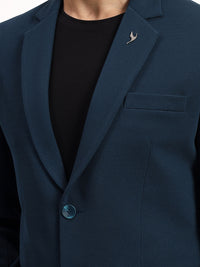 Men’s Peacock Green Stretchable Casual Blazer – Bold Modern Style