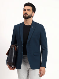 Men’s Peacock Green Stretchable Casual Blazer – Bold Modern Style