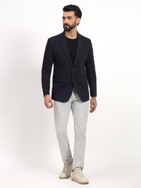 Men’s Navy Blue Casual Blazer – Smart Everyday Style