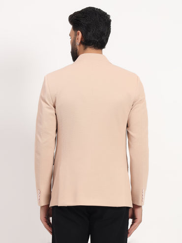 Men’s Warm Peach Stretchable Casual Blazer – Fresh Modern Style
