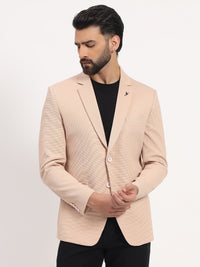 Men’s Warm Peach Stretchable Casual Blazer – Fresh Modern Style