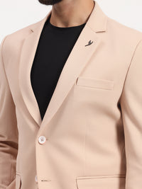 Men’s Warm Peach Stretchable Casual Blazer – Fresh Modern Style