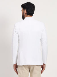 Men’s White Stretchable Casual Blazer – Clean Modern Style
