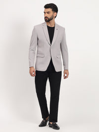 Men’s Grey Stretchable Casual Blazer – Modern Everyday Style