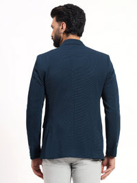 Men’s Peacock Green Stretchable Casual Blazer – Bold Modern Style