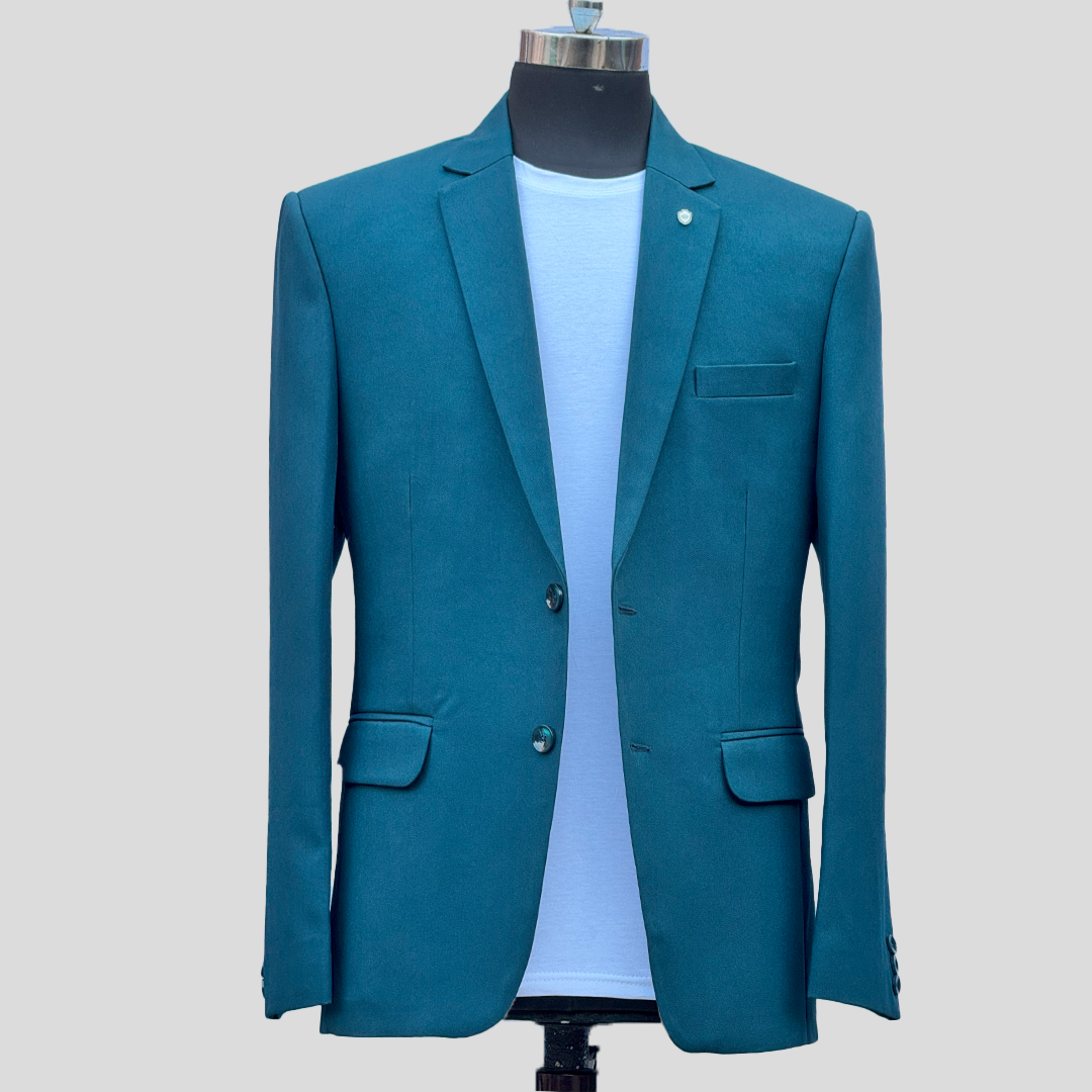 Darelooks Office Wear Blazer For Men ( Peacock ) Colour