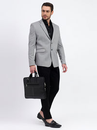 Darelooks Men's Classic Tweed Blazer for Office & Formal Wear (Gray)