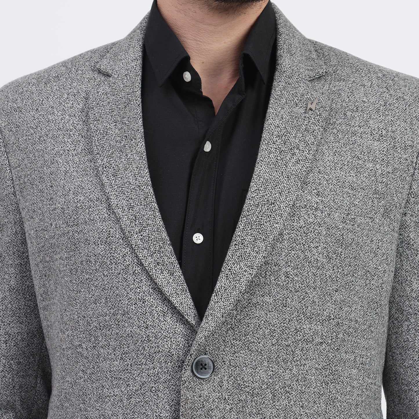 Darelooks Men's Gray Tweed Blazer