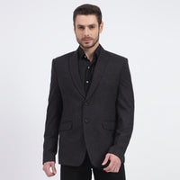 DareLooks Men's Shadow Gray Woolen Blazer