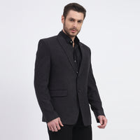 DareLooks Men's Shadow Gray Woolen Blazer