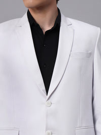 Men's White Slim Fit Blazer Single-Breasted Formal Party Blazer