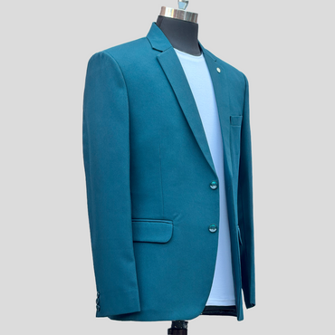 Darelooks Office Wear Blazer For Men ( Peacock ) Colour