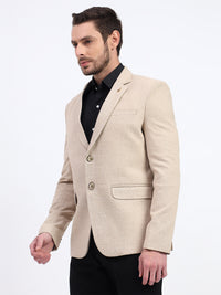 Darelooks Men's Classic Tweed Blazer for Office & Formal Wear (Light Brown)