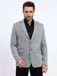 Darelooks Men's Classic Tweed Blazer for Office & Formal Wear (Gray)