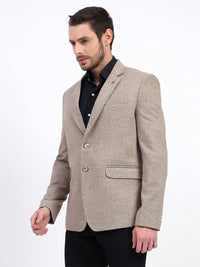 Darelooks Men's Classic Tweed Blazer for Office & Formal Wear (Dark Brown)