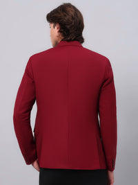 Men's Red Slim Fit Blazer Single-Breasted Formal Party Blazer