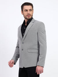 Darelooks Men's Classic Tweed Blazer for Office & Formal Wear (Gray)