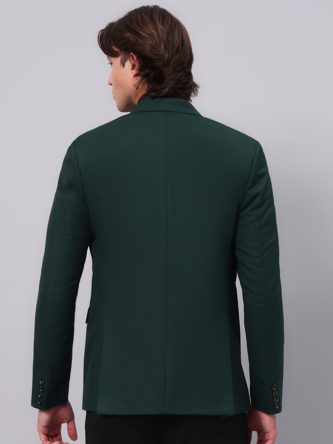 Men's Green Slim Fit Blazer Single-Breasted Formal Party Blazer