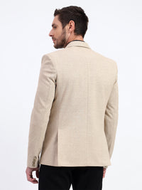 Darelooks Men's Classic Tweed Blazer for Office & Formal Wear (Light Brown)