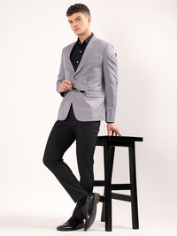 Men's Slim Fit Spanish Grey Formal, Business & Casual Wear Blazer