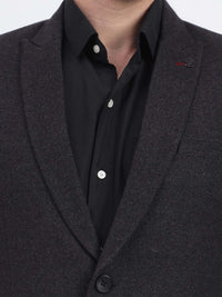 Darelooks Men's Classic Woolen Blazer for Office & Formal Wear (Shadow Gray)