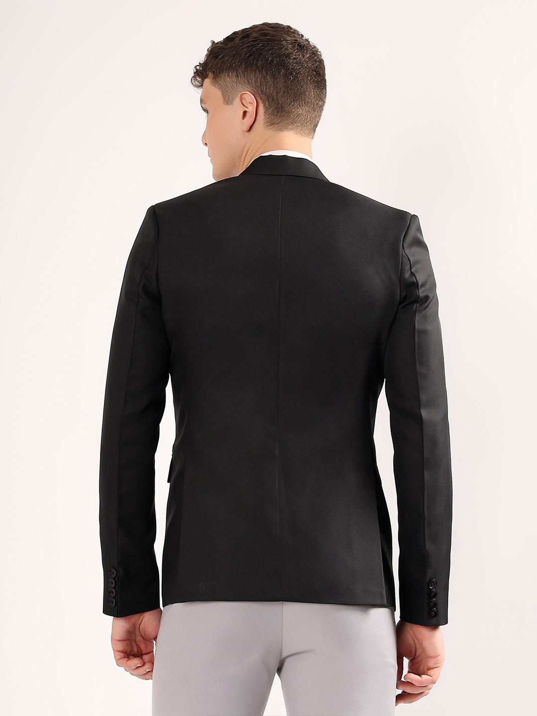 Smart formal outfit featuring black blazer