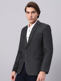 Modern professional outfit with charcoal grey blazer