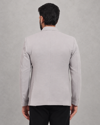 Men’s Grey Stretchable Casual Blazer – Modern Everyday Style