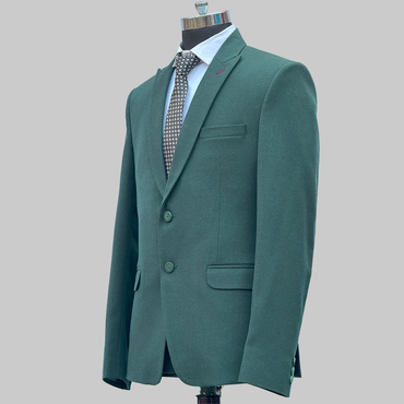 DareLooks Green Woolen Blazer For Men's