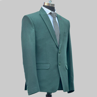 DareLooks Green Woolen Blazer For Men's