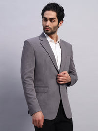 Active fit grey blazer designed for movement